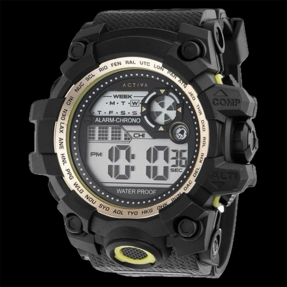 Activa X Invicta Men's Digital Watch 52mm Black ACW430-006 New in Box